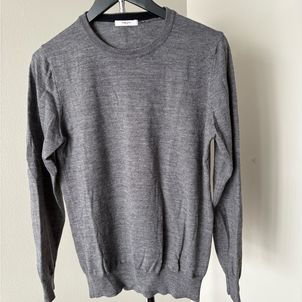 Classic Gray Romeo Gigli Crewneck Sweater